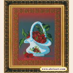  Набор для вышивания бисером АБРИС АРТ "Малина"